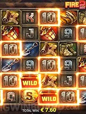 Fire in the Hole 2 slot in the WazBee games lobby