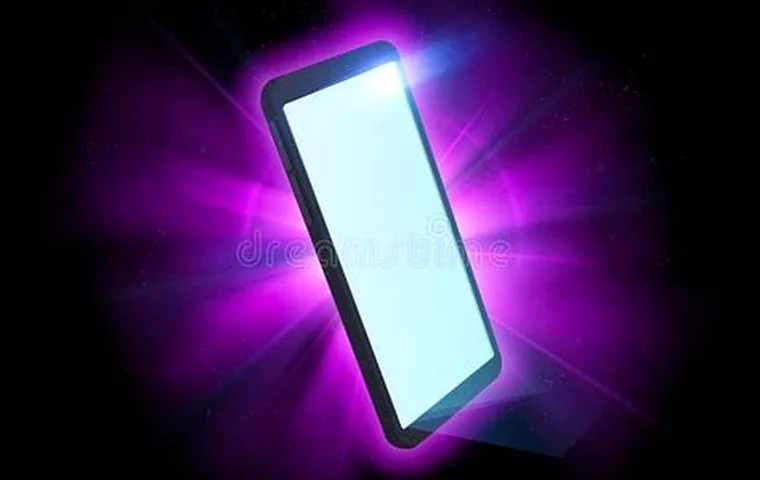 WazBee download on a smartphone with a purple neon glow