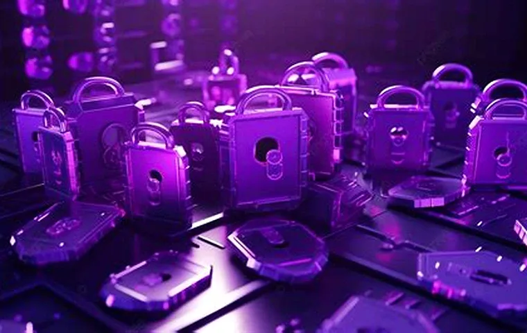 WazBee login security illustrated by purple padlocks